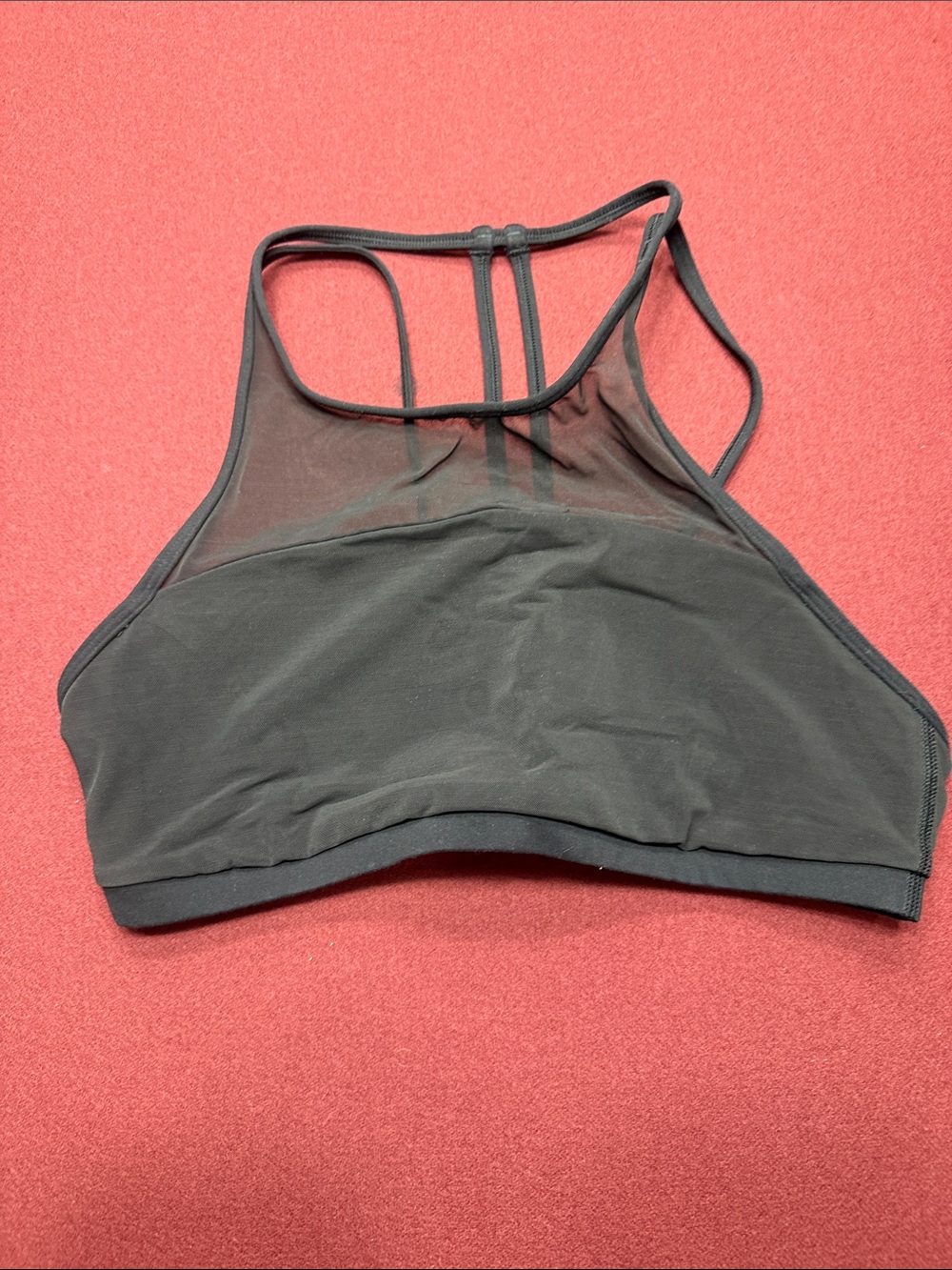 lululemon athletica Black High-Neck Mesh Sports Bralette